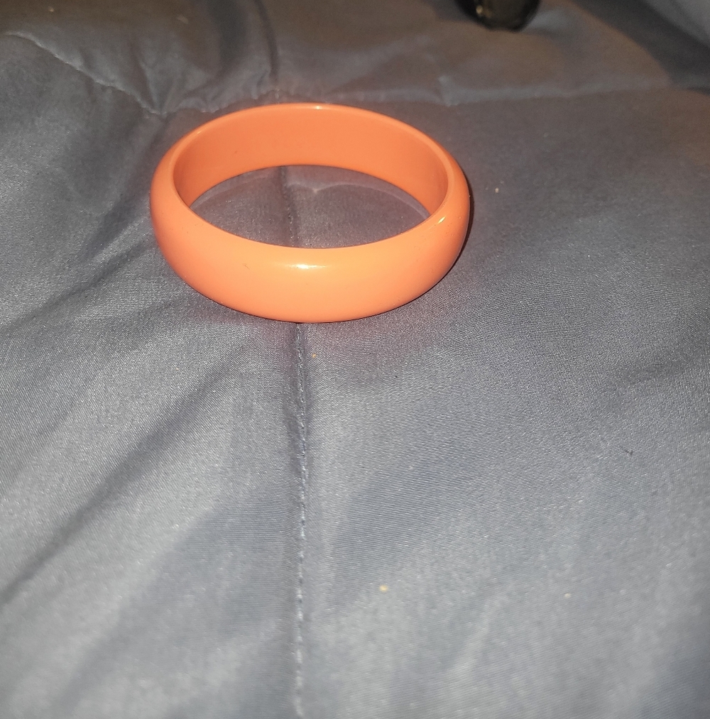 Vibrant Orange Bangle Bracelet - image 2